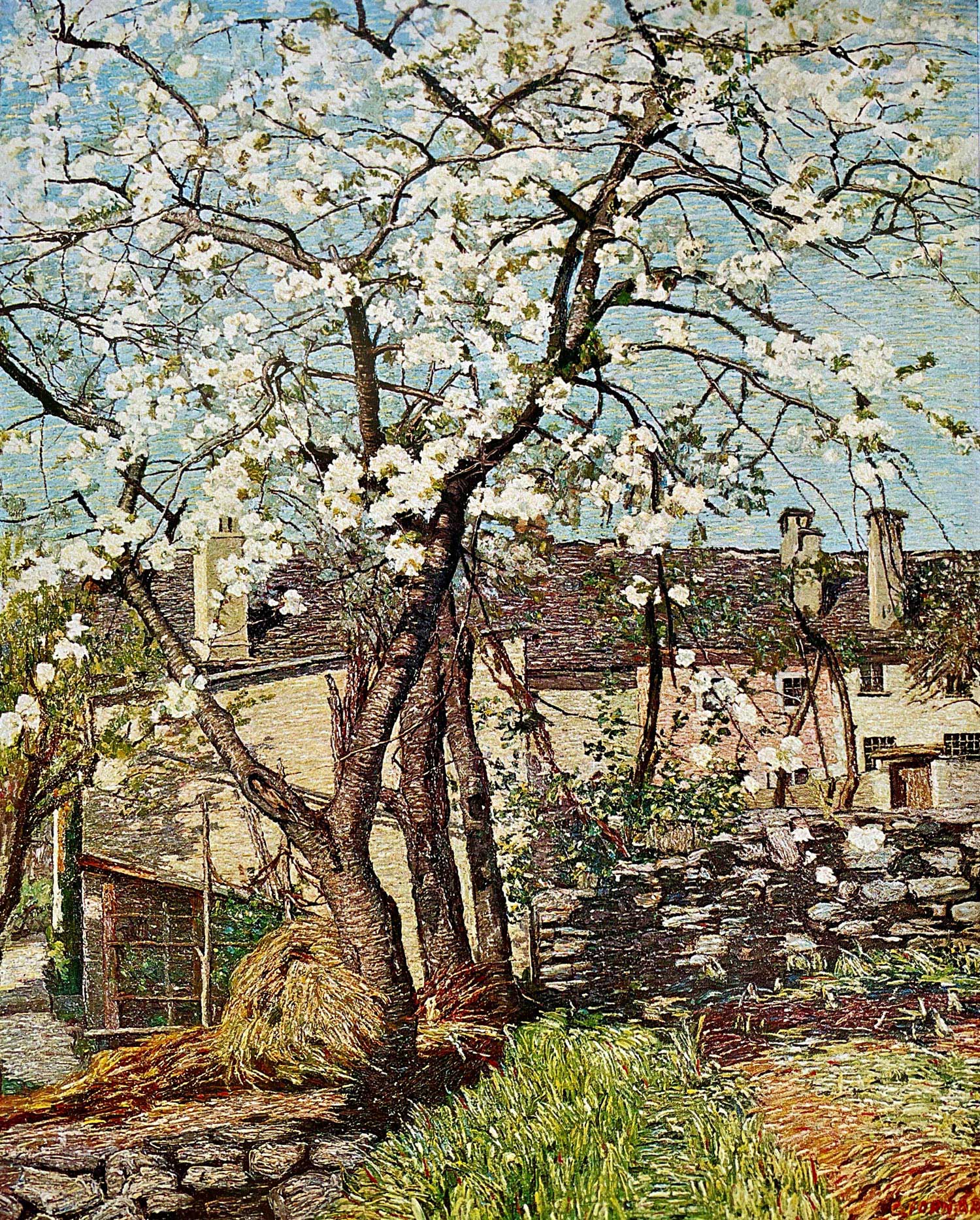 Carlo Fornara, Ciliegio in fiore, 1928,	olio, 87x70 cm